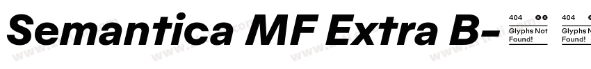 Semantica MF Extra B字体转换 Semantica MF Extra B字体转换